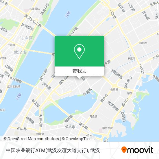 中国农业银行ATM(武汉友谊大道支行)地图