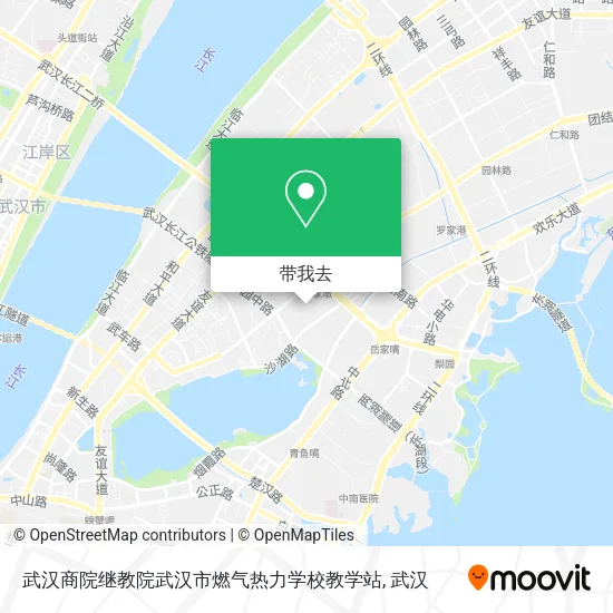 武汉商院继教院武汉市燃气热力学校教学站地图