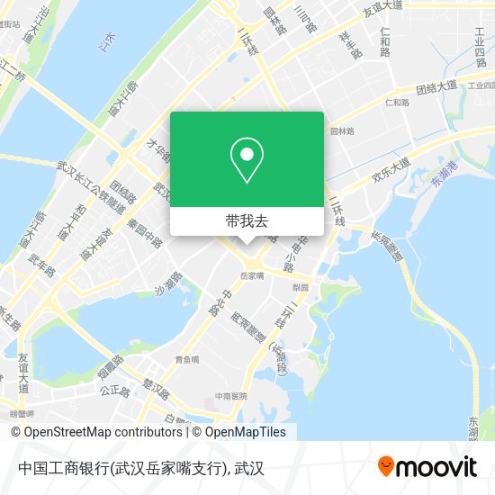 中国工商银行(武汉岳家嘴支行)地图