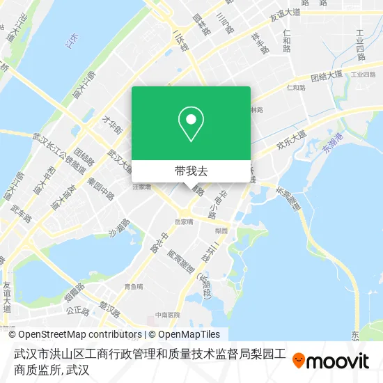武汉市洪山区工商行政管理和质量技术监督局梨园工商质监所地图