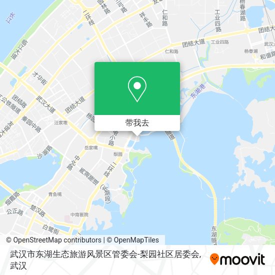 武汉市东湖生态旅游风景区管委会-梨园社区居委会地图