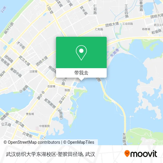 武汉纺织大学东湖校区-塑胶田径场地图