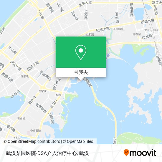 武汉梨园医院-DSA介入治疗中心地图