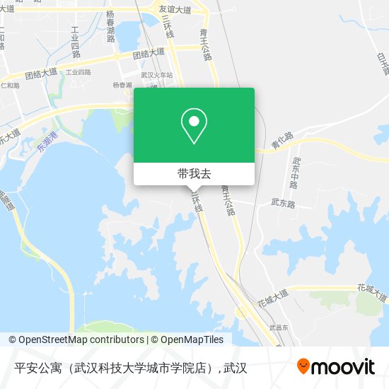 平安公寓（武汉科技大学城市学院店）地图