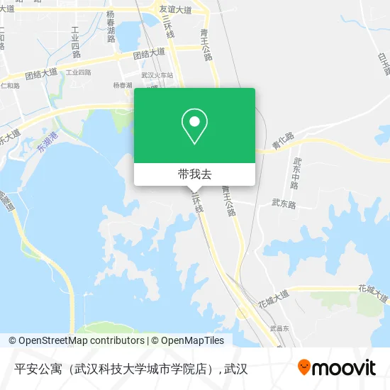 平安公寓（武汉科技大学城市学院店）地图