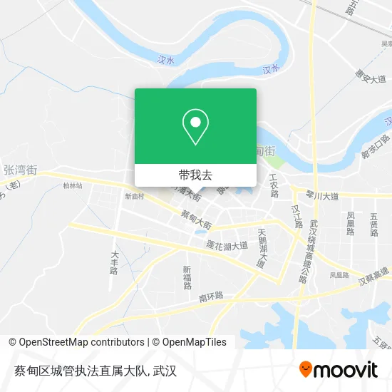 蔡甸区城管执法直属大队地图