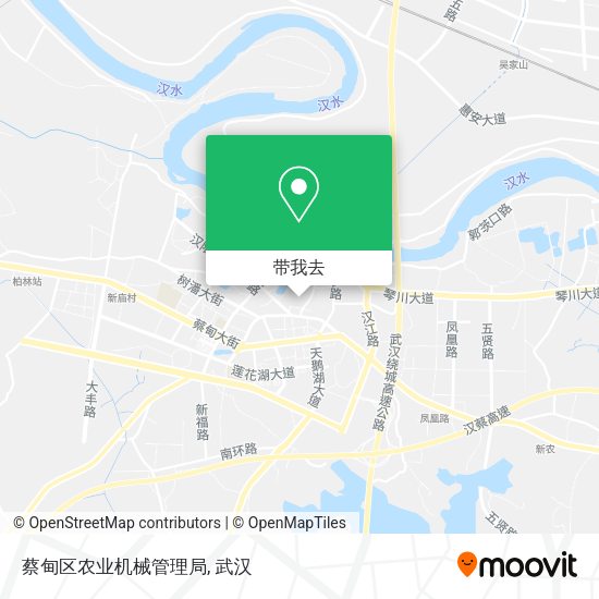 蔡甸区农业机械管理局地图