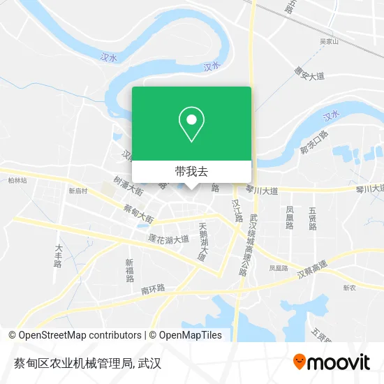 蔡甸区农业机械管理局地图