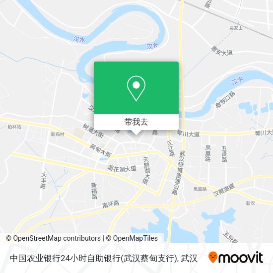 中国农业银行24小时自助银行(武汉蔡甸支行)地图