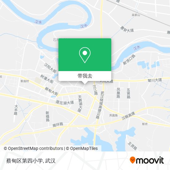 蔡甸区第四小学地图