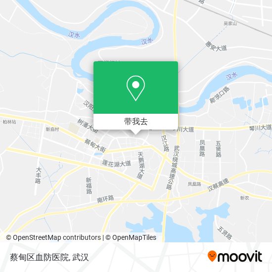 蔡甸区血防医院地图
