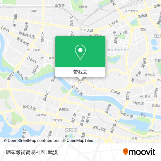 韩家墩街简易社区地图