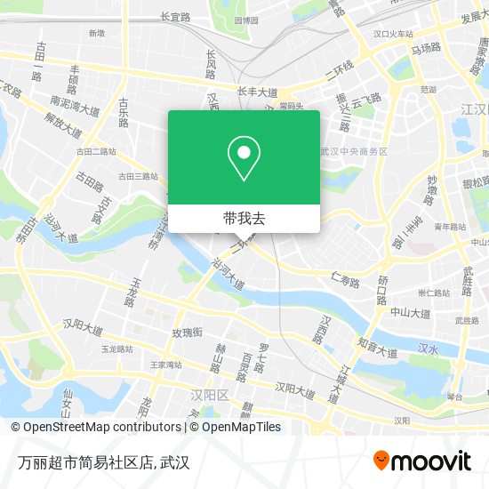 万丽超市简易社区店地图