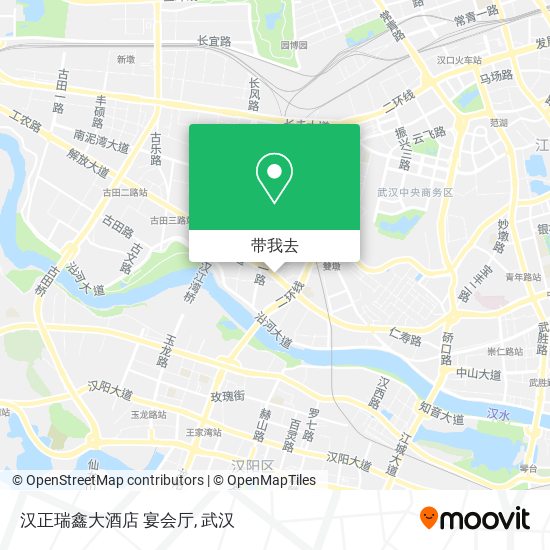 汉正瑞鑫大酒店 宴会厅地图
