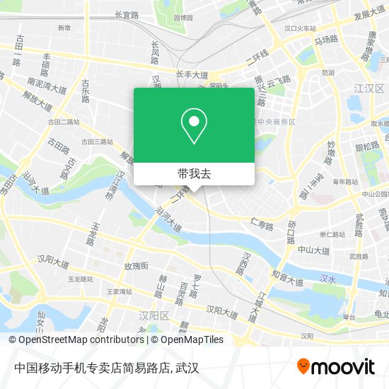中国移动手机专卖店简易路店地图