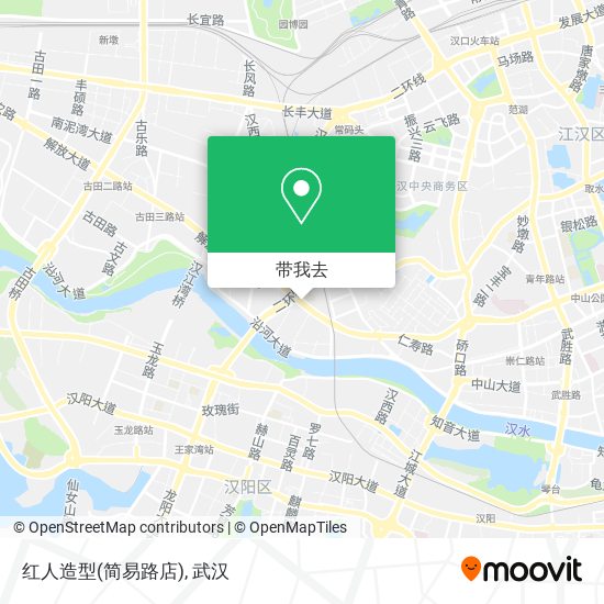 红人造型(简易路店)地图