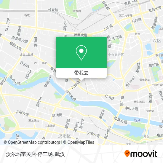 沃尔玛宗关店-停车场地图