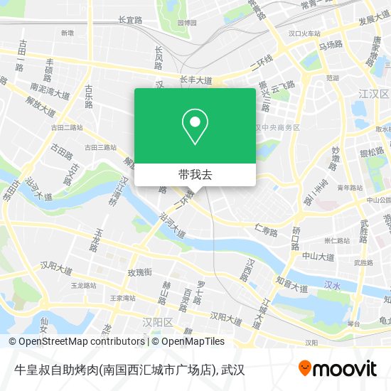 牛皇叔自助烤肉(南国西汇城市广场店)地图