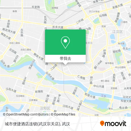 城市便捷酒店连锁(武汉宗关店)地图