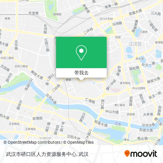 武汉市硚口区人力资源服务中心地图