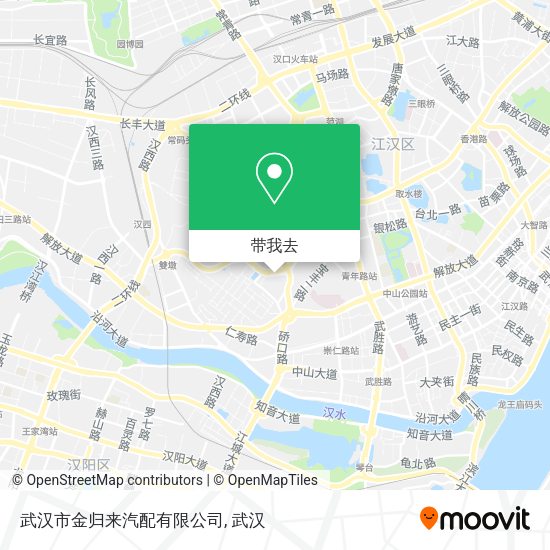 武汉市金归来汽配有限公司地图