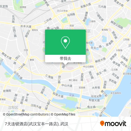 7天连锁酒店(武汉宝丰一路店)地图