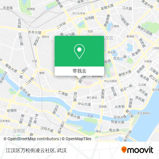江汉区万松街凌云社区地图