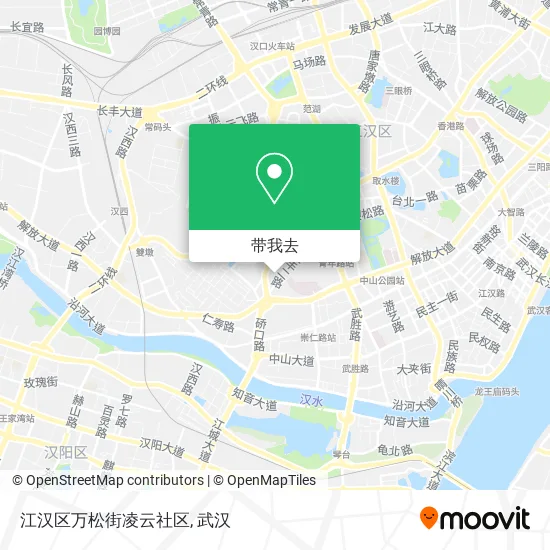 江汉区万松街凌云社区地图