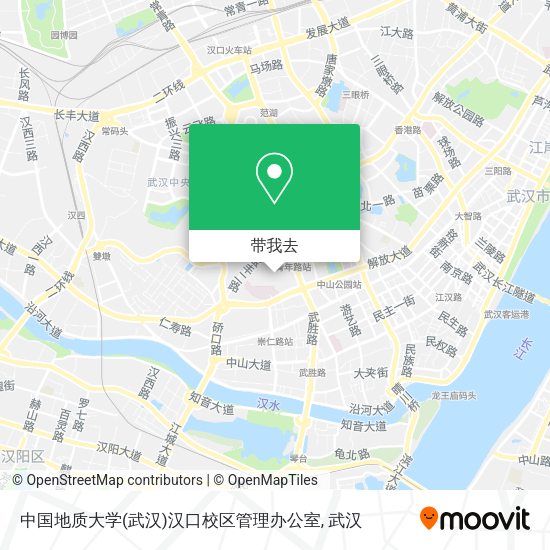 中国地质大学(武汉)汉口校区管理办公室地图
