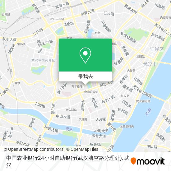 中国农业银行24小时自助银行(武汉航空路分理处)地图
