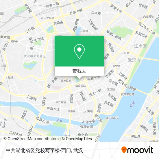 中共湖北省委党校写字楼-西门地图