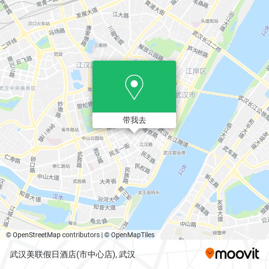 武汉美联假日酒店(市中心店)地图