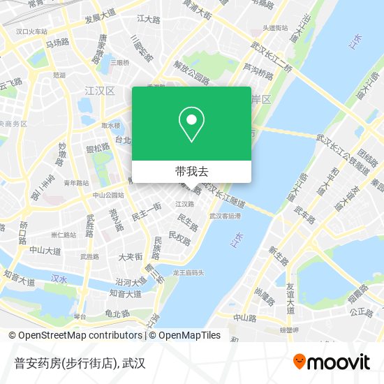 普安药房(步行街店)地图