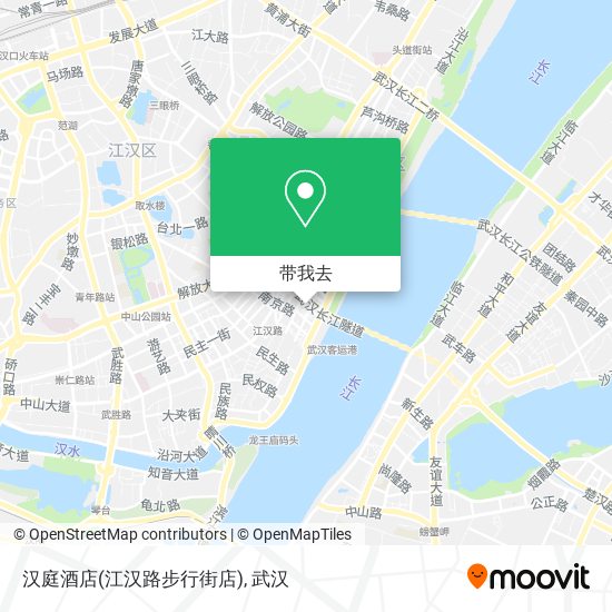 汉庭酒店(江汉路步行街店)地图