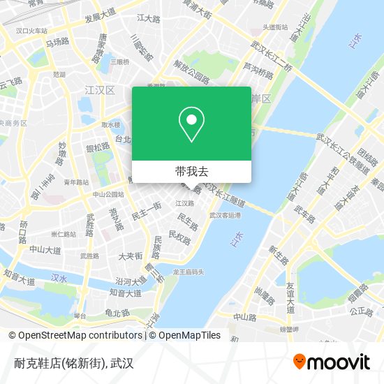 耐克鞋店(铭新街)地图