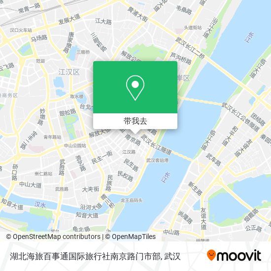 湖北海旅百事通国际旅行社南京路门市部地图