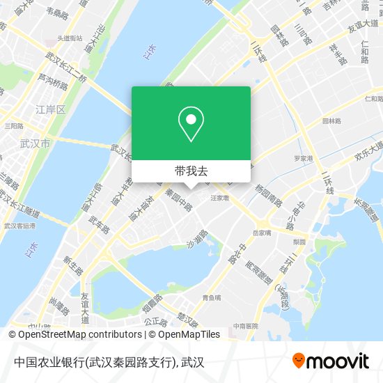 中国农业银行(武汉秦园路支行)地图