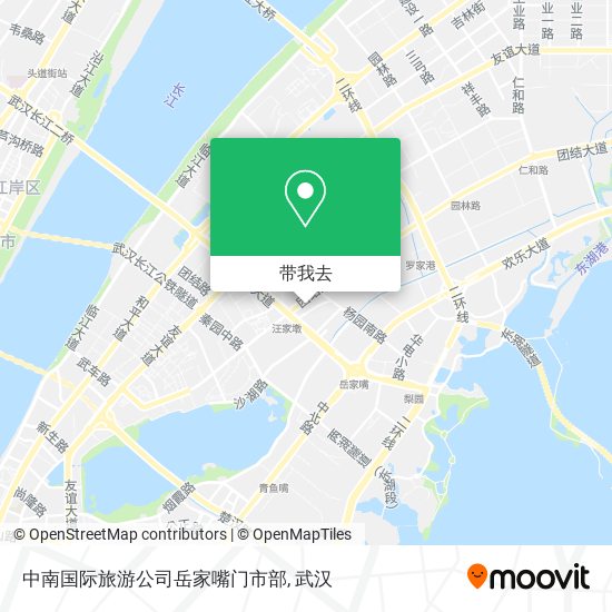 中南国际旅游公司岳家嘴门市部地图