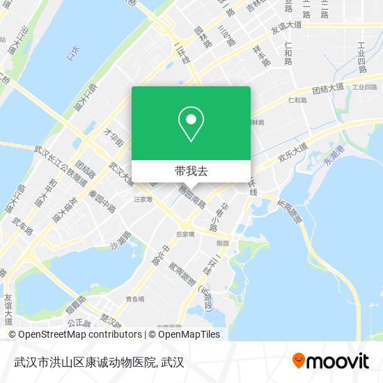 武汉市洪山区康诚动物医院地图