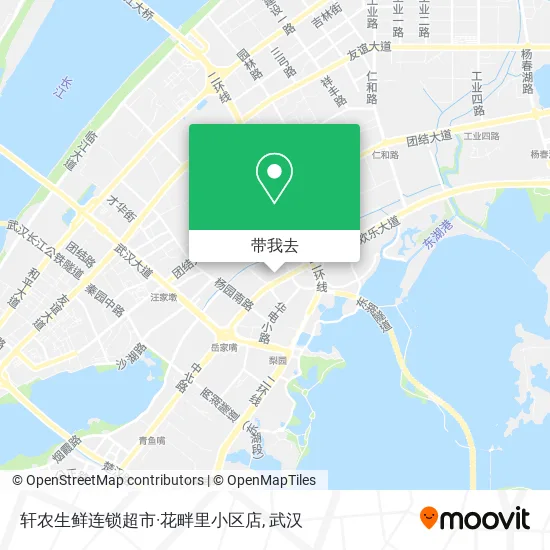 轩农生鲜连锁超市·花畔里小区店地图