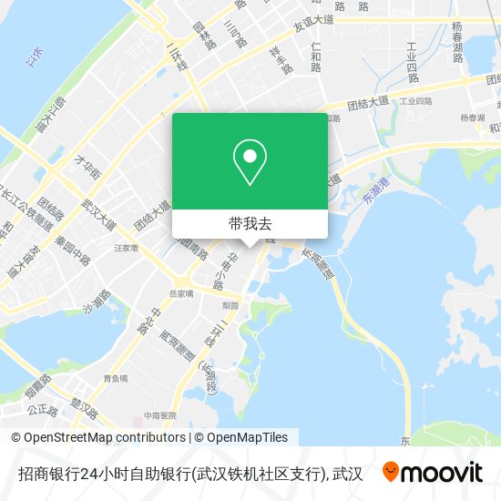 招商银行24小时自助银行(武汉铁机社区支行)地图
