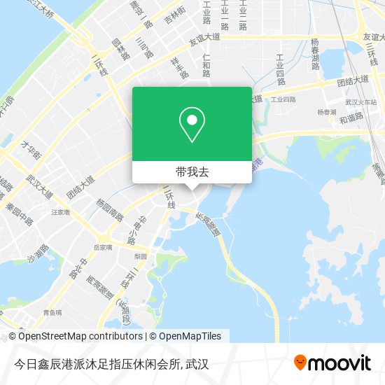 今日鑫辰港派沐足指压休闲会所地图