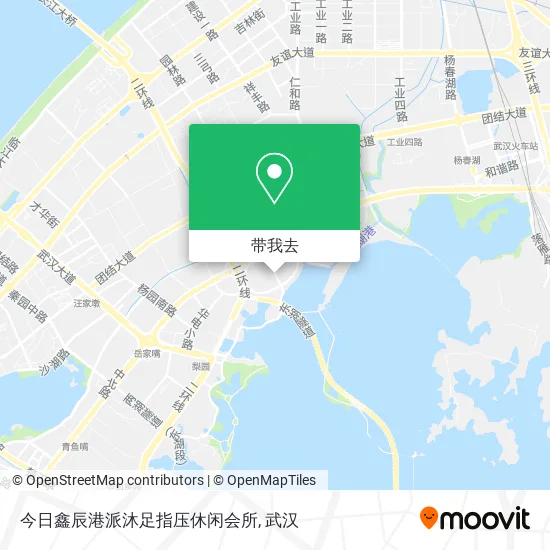 今日鑫辰港派沐足指压休闲会所地图