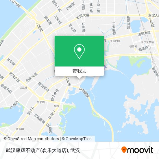 武汉康辉不动产(欢乐大道店)地图