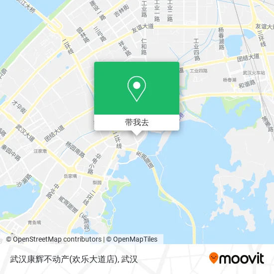武汉康辉不动产(欢乐大道店)地图