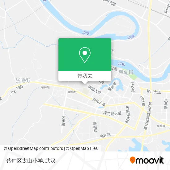 蔡甸区太山小学地图