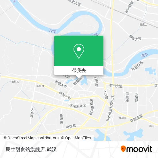 民生甜食馆旗舰店地图