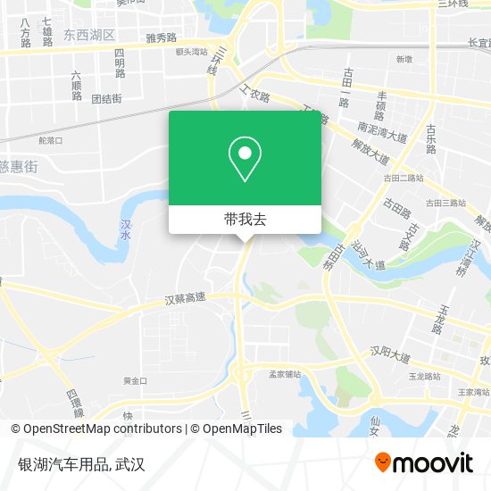 银湖汽车用品地图