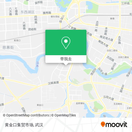 黄金口集贸市场地图