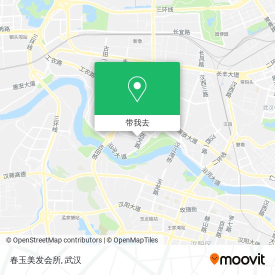 春玉美发会所地图